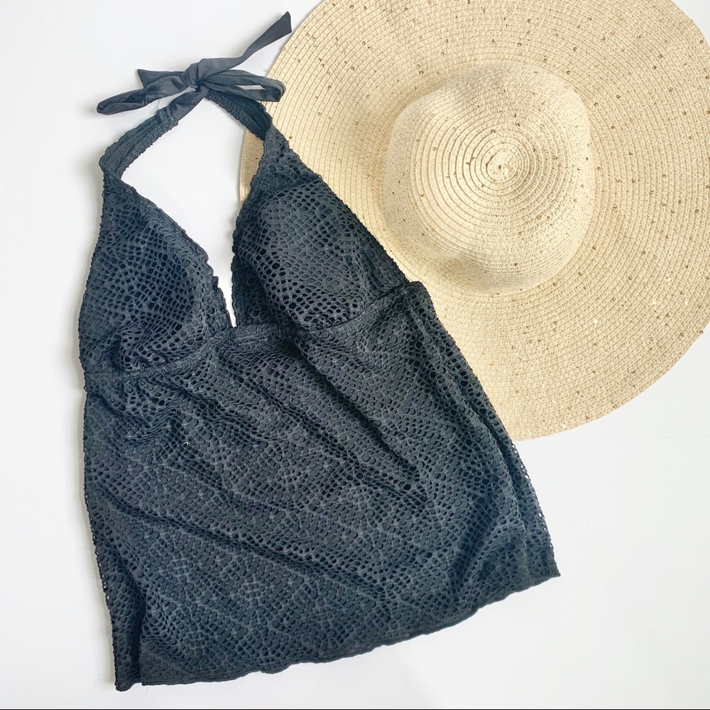Mossimo Swimsuit Tankini Top Black Size SP